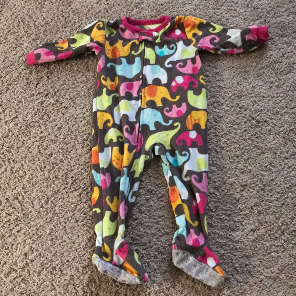 Carter’s Footed elephant PJs